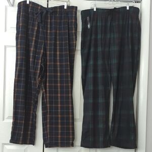 NWOT! LOT OF 2! ~CUDDL DUDS~ FLANNEL PAJAMA BOTTOMS-XXL